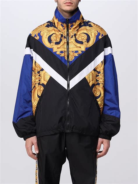 versace coat blue|versace jackets for men.